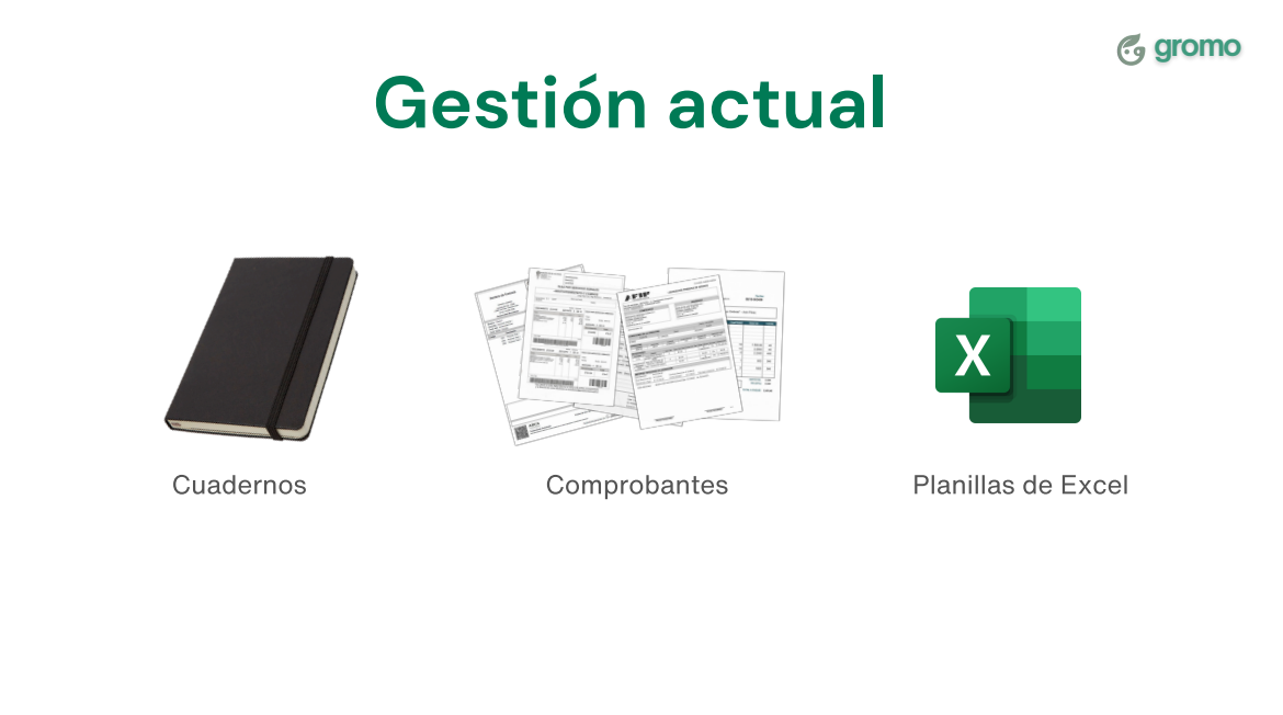 Gestión Actual: Cuadernos, Comprobantes, Excel